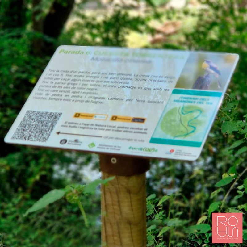 Faristol Fauna amb peu de fusta